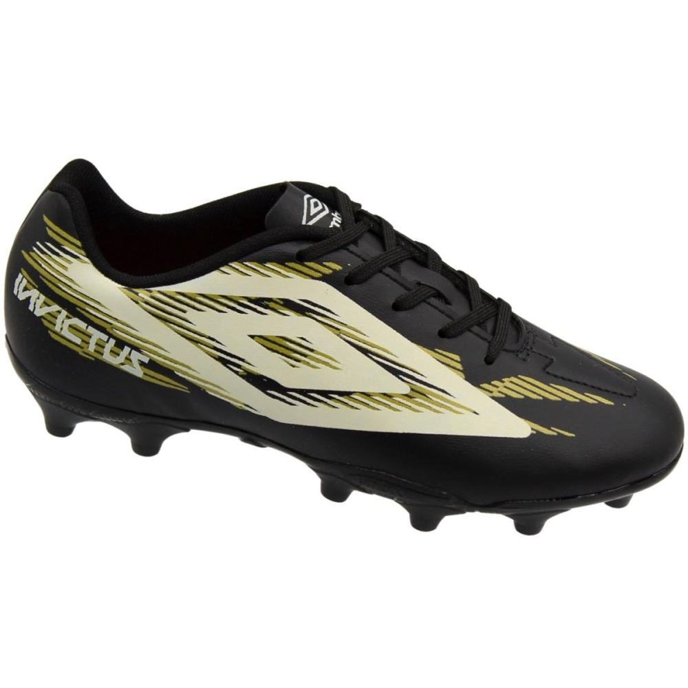 Chuteira de Campo Infantil Umbro Invictus Jr Menino Preto 3