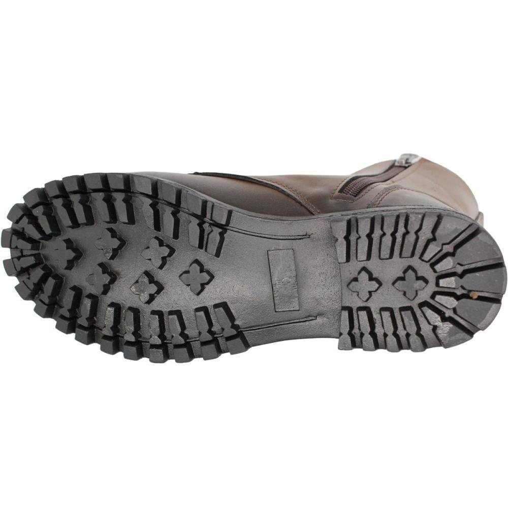 Bota Coturno Cano Baixo Elisa Melo Pelboot Feminina Marrom 5