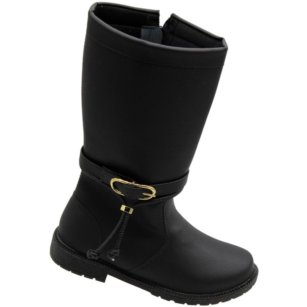Bota Street Call Montaria Cano Alto Menina Preto 3