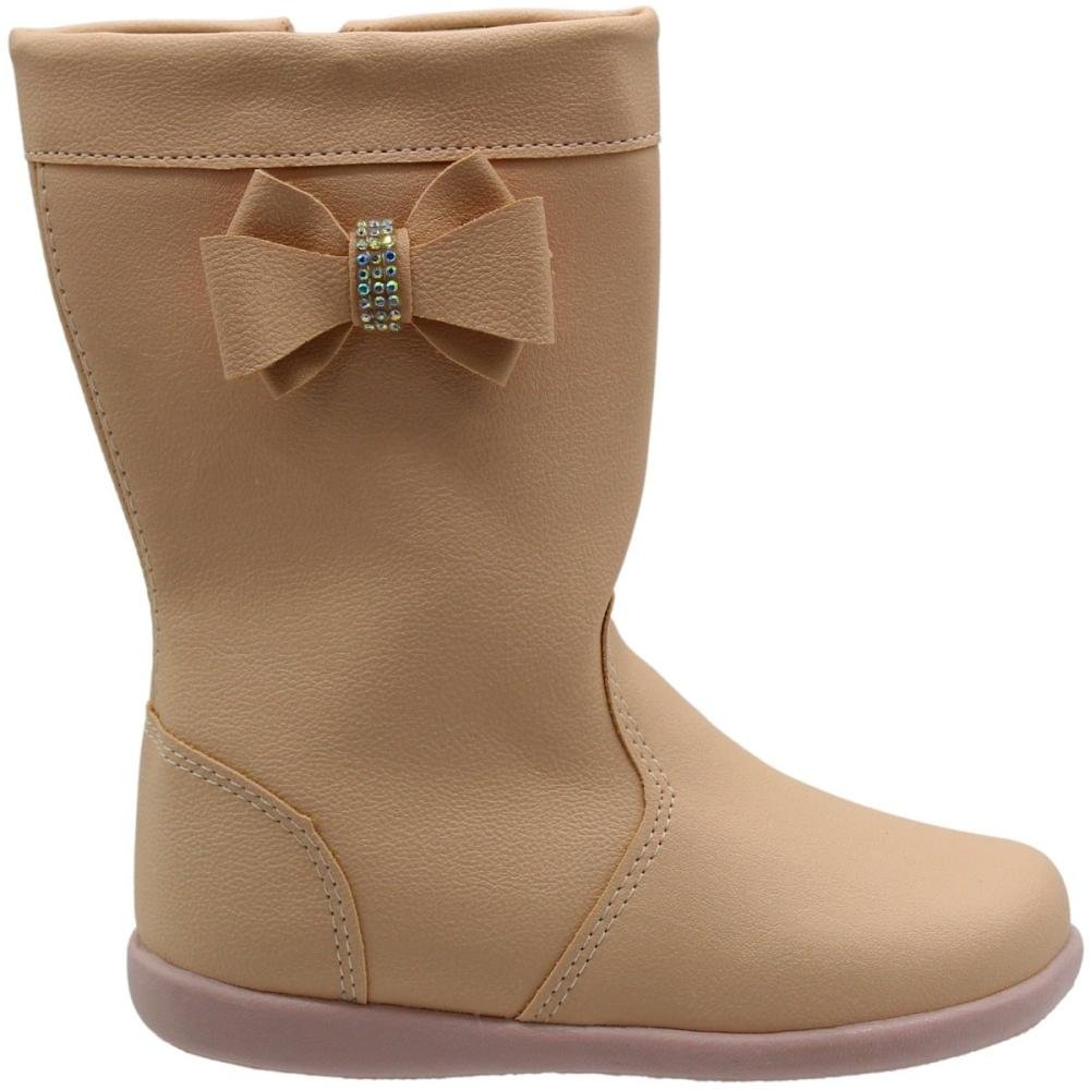 Bota Infantil Cano Alto Street Cal Bow Strass Menina