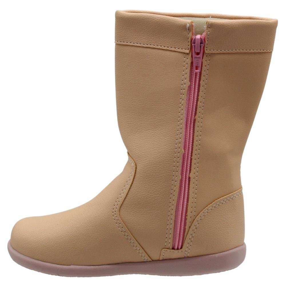 Bota Infantil Cano Alto Street Cal Bow Strass Menina Nude 2