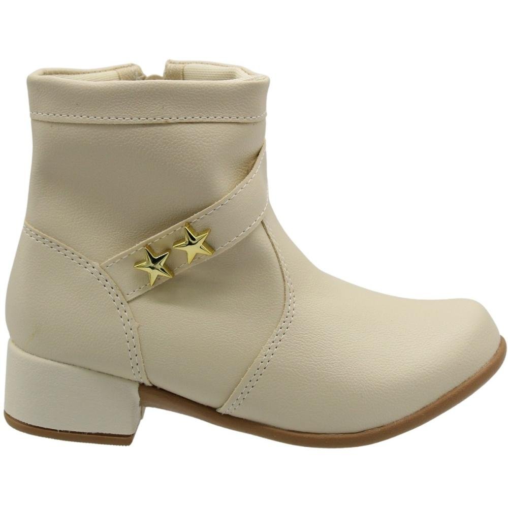 Bota Montaria Juvenil Street Cal Aplique Estrelas Menina
