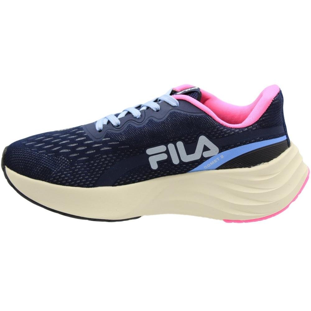 Tênis Esportivo Fila Running Comet 2 Traçado Feminino Azul 2