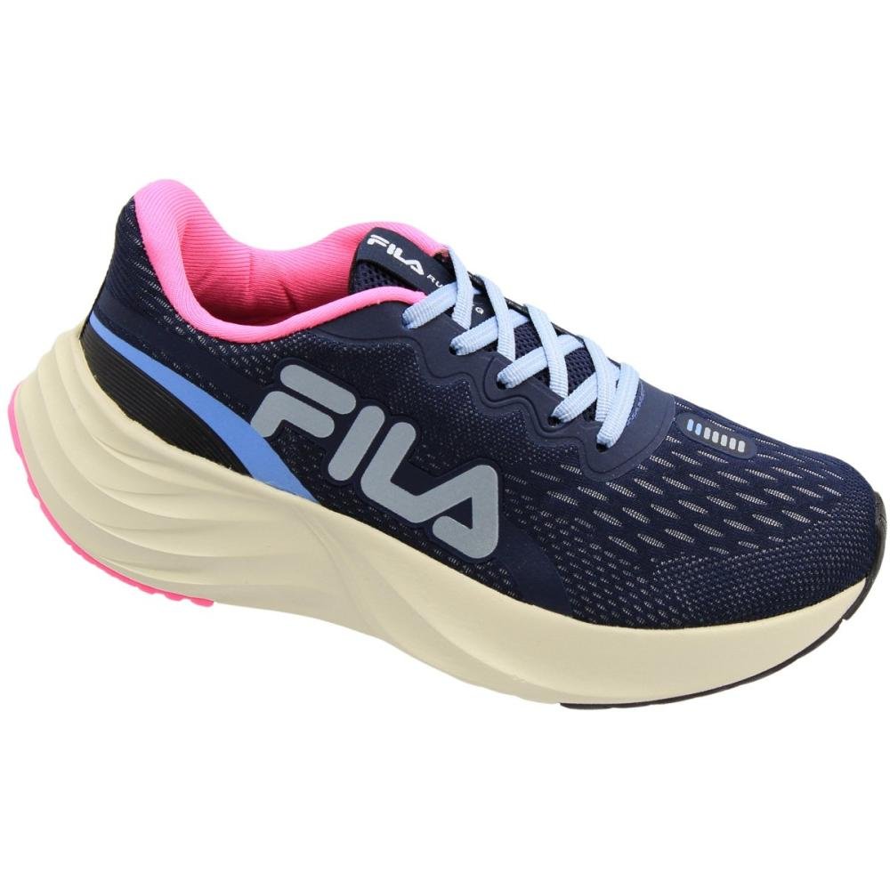 Tênis Esportivo Fila Running Comet 2 Traçado Feminino Azul 3