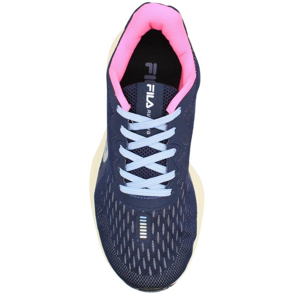 Tênis Esportivo Fila Running Comet 2 Traçado Feminino Azul 4