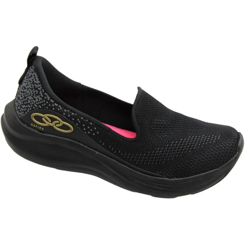 Tênis Esportivo Olympikus Running Safira Evasense Feminino Preto 3