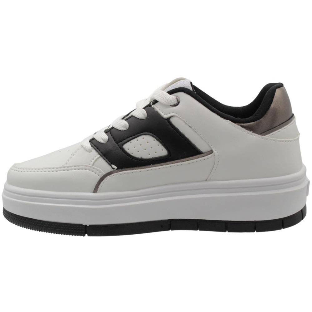 Tênis Casual Plataforma Redteen Onlg Ono Recortes Feminino Branco 2