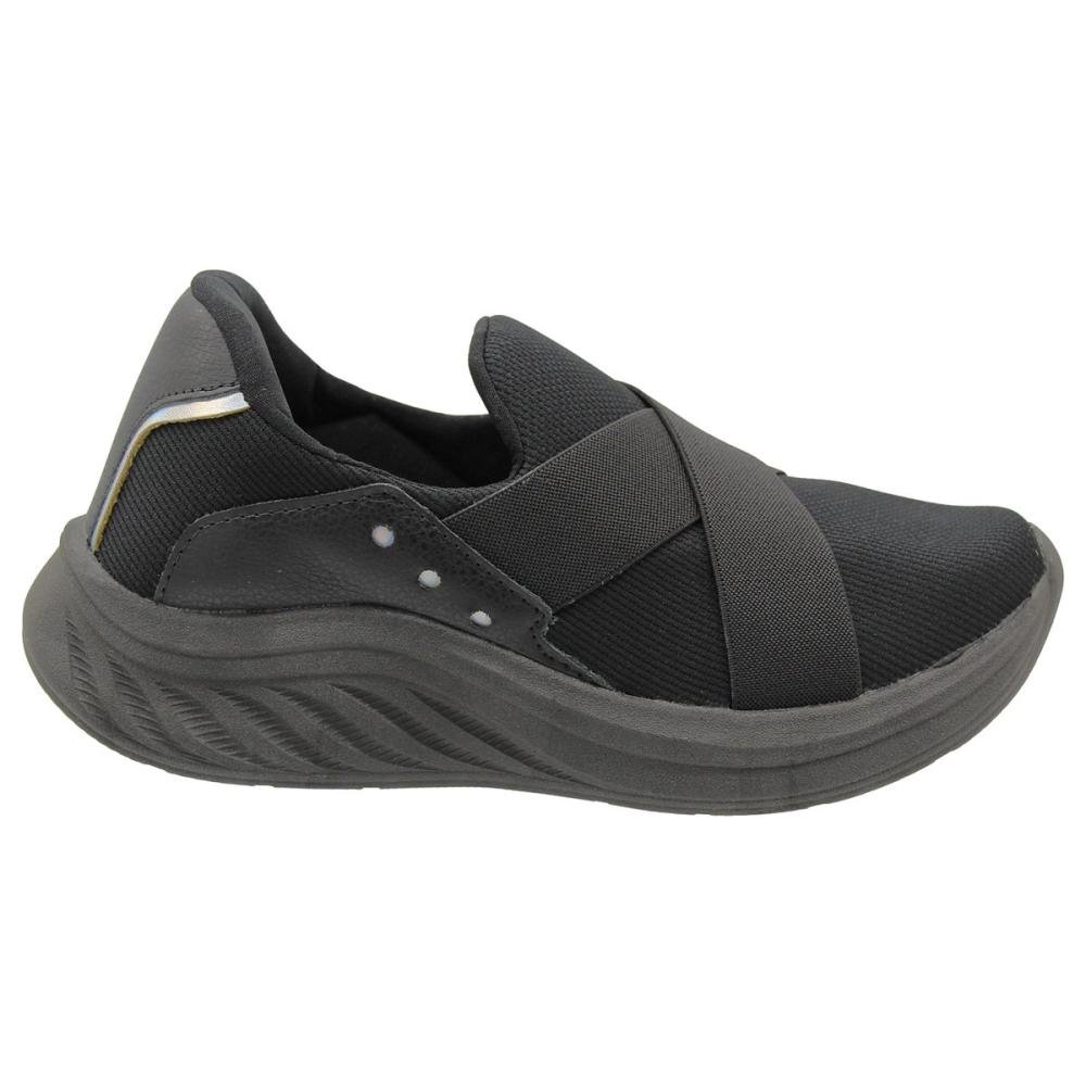 Tênis Slip On La Fitty Tiras Cruzadas Conforto Feminino
