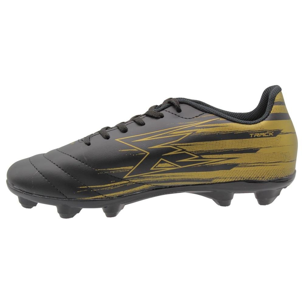 Chuteira De Campo OXN Track 5 Costuras Masculino Preto 2
