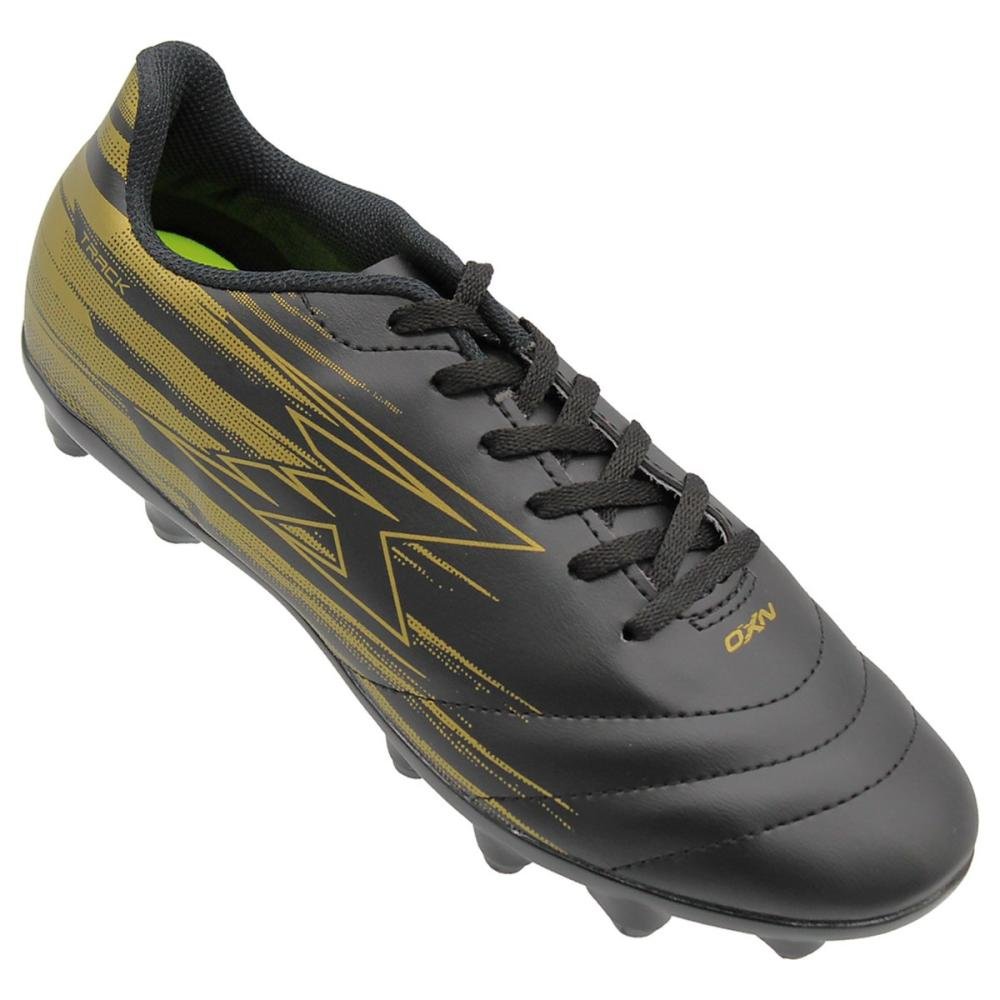 Chuteira De Campo OXN Track 5 Costuras Masculino Preto 3