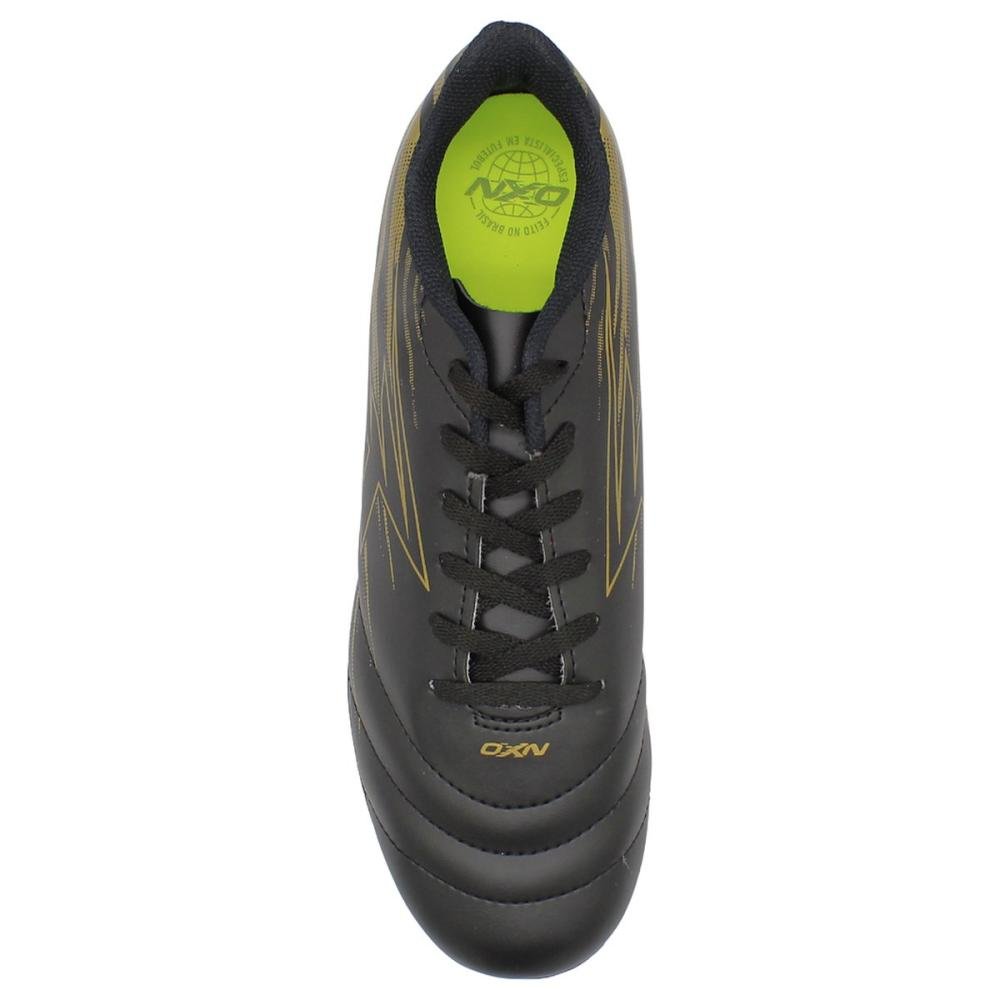 Chuteira De Campo OXN Track 5 Costuras Masculino Preto 4