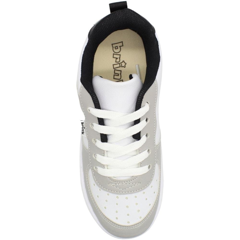 Tênis Infantil Casual Brink Street Menino Branco 4