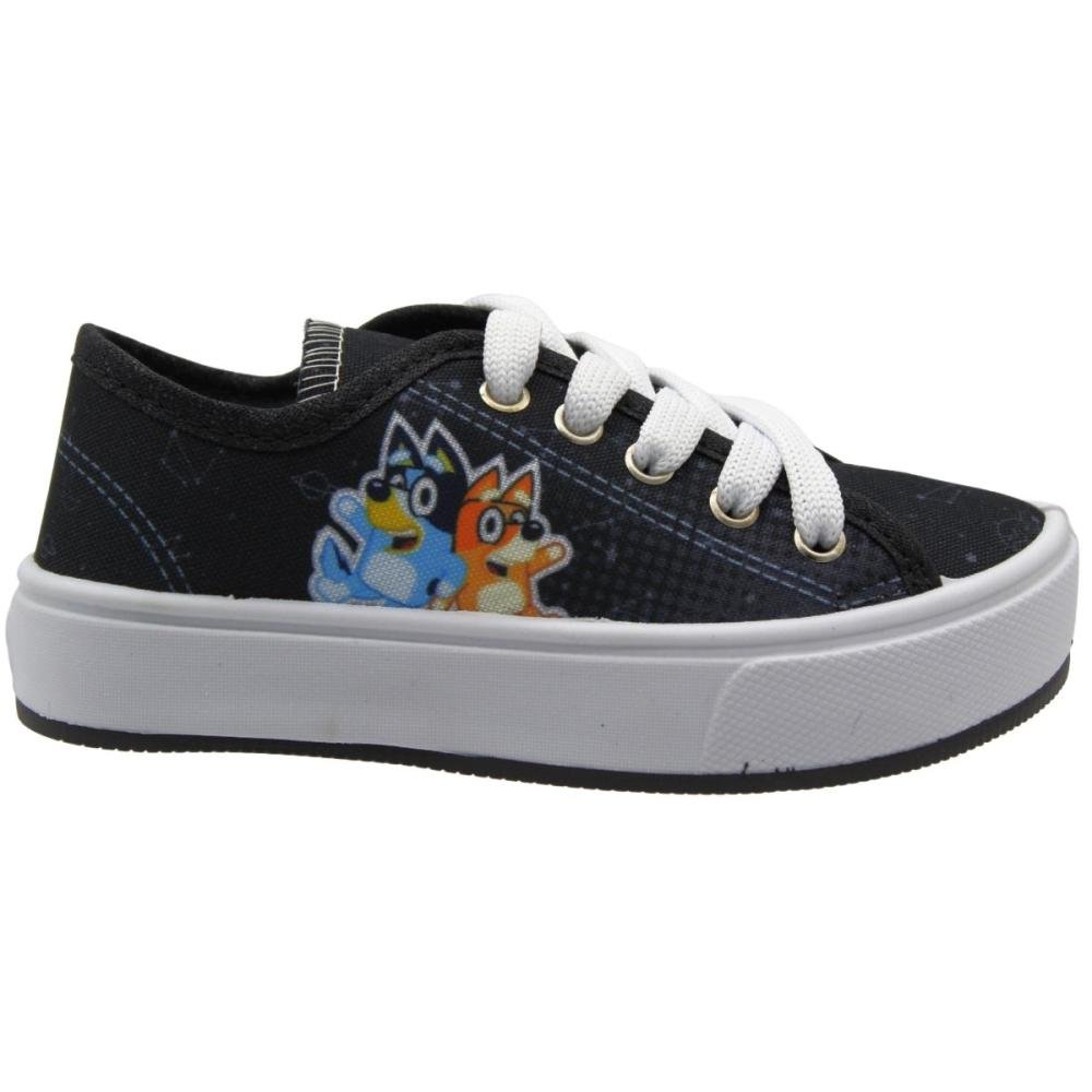 Tênis Casual Juvenil Ortobessa Bluey E Bingo Cadarço Menino