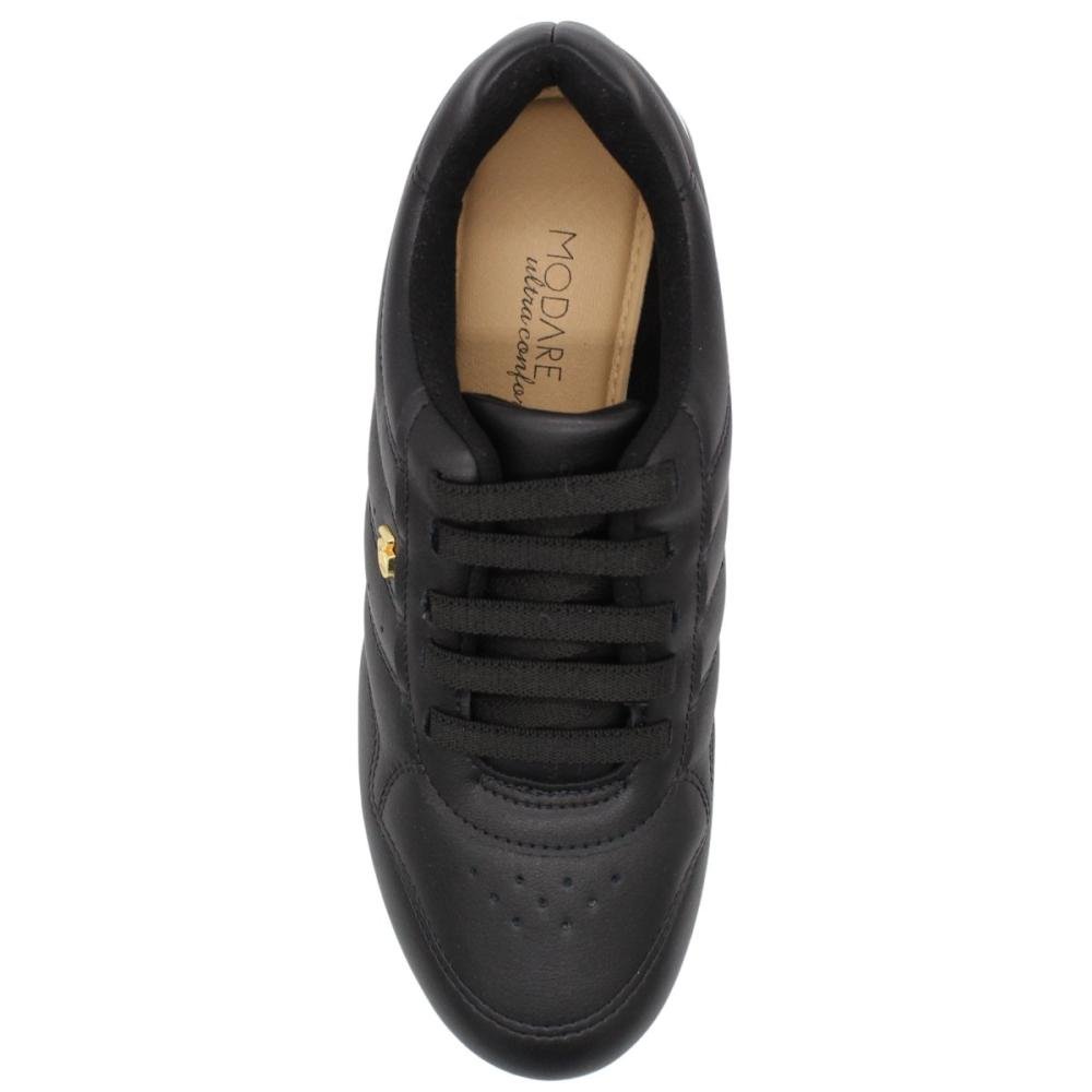 Tênis Casual Modare Ultra conforto Napa Suprema Feminino Preto 4