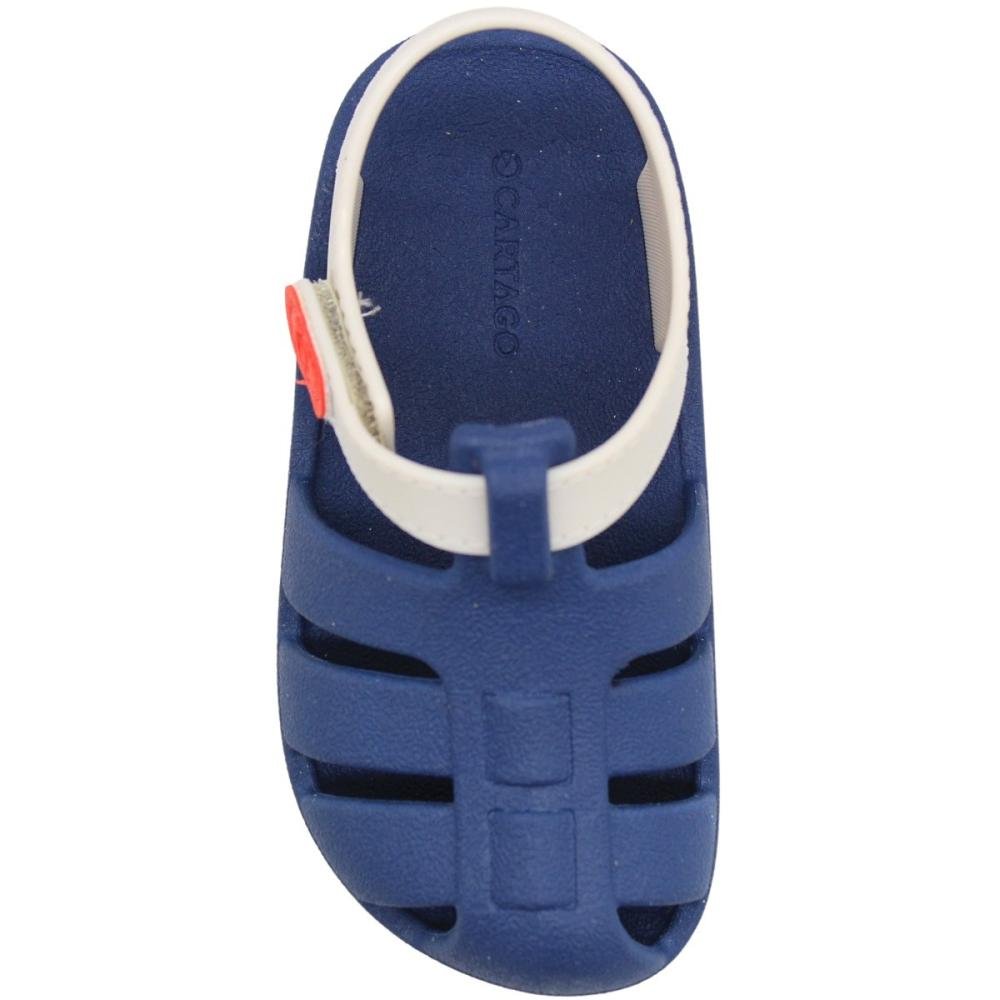 Sandália Papete Infantil Baby Cartago Oslo II Menino Azul 4