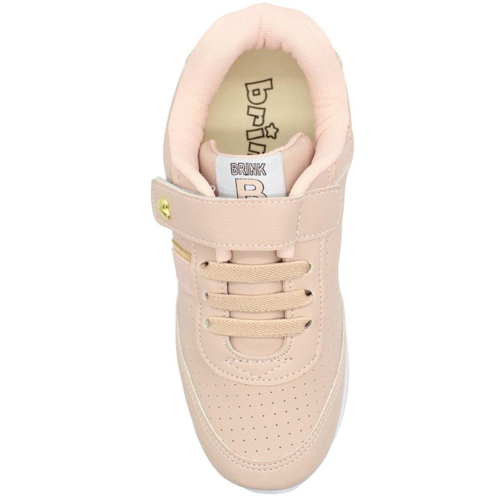 Tênis infantil Joggin Brink Gloss Menina Nude 4