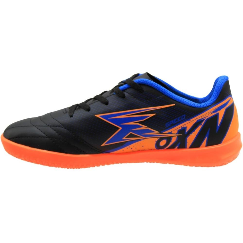 Chuteira Oxn Juvenil Indoor Speed 5 Menino Preto 2