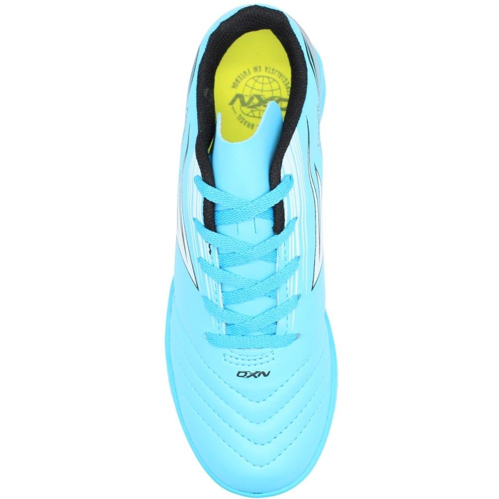 Chuteira Indoor Oxn Juvenil Track Fit 4 Menino Azul 4