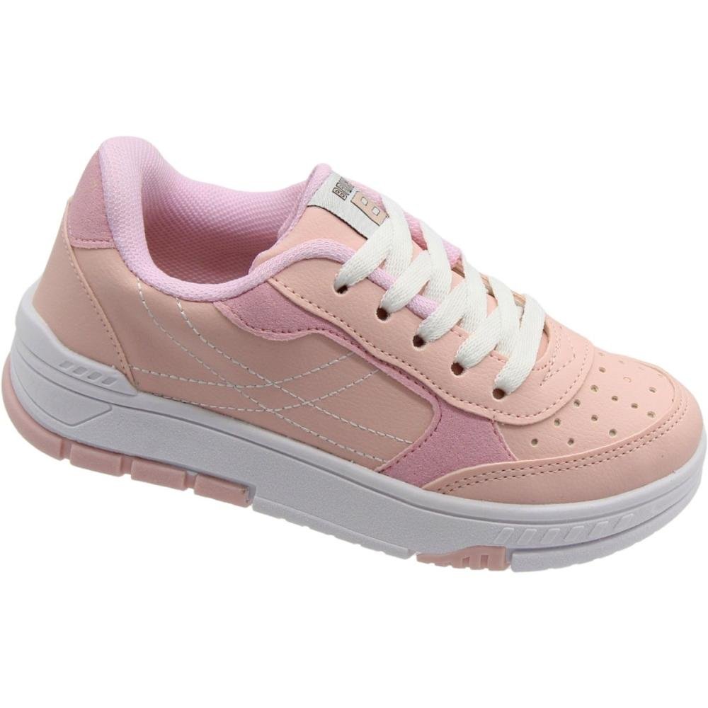 Tênis Casual Infantil Brink Street Menina Rosa 3
