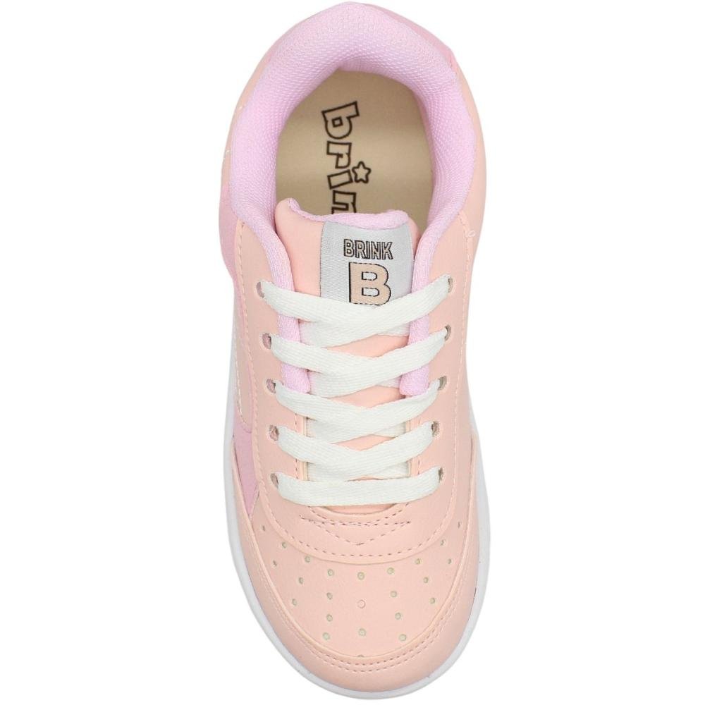 Tênis Casual Infantil Brink Street Menina Rosa 4