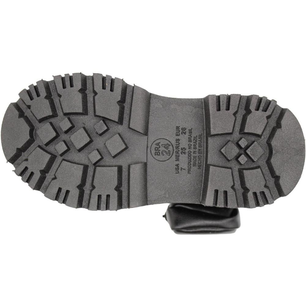 Bota Coturno Bebê Nilqi Bolsa Lateral Menina Preto 2