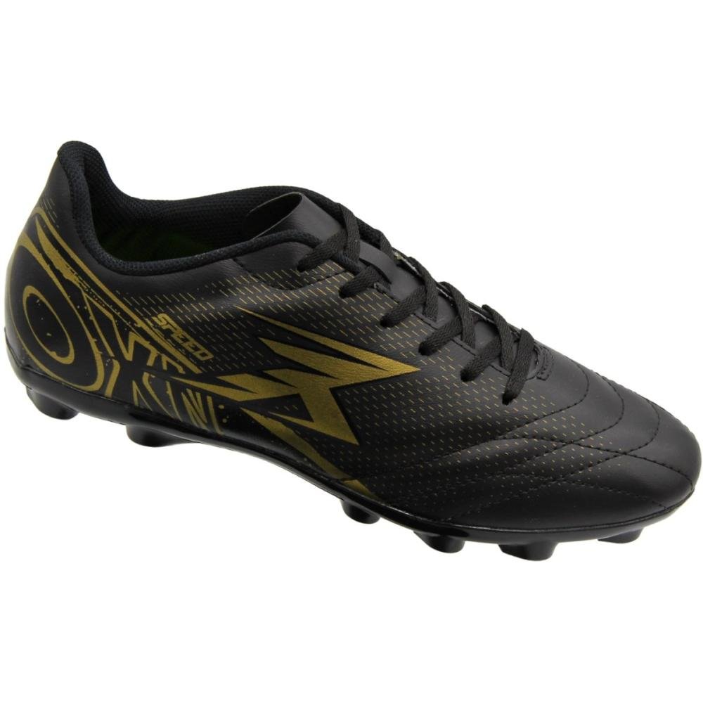 Chuteira de Campo Oxn Speed 5 Masculino Preto 3