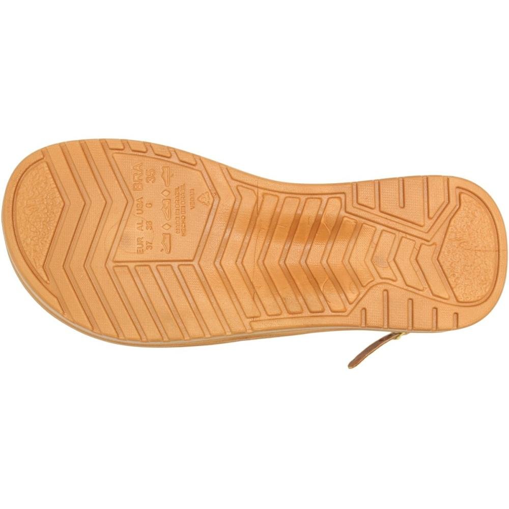 Sandália Plataforma Tira Entrelaçada Comfort Feminino Marrom 5