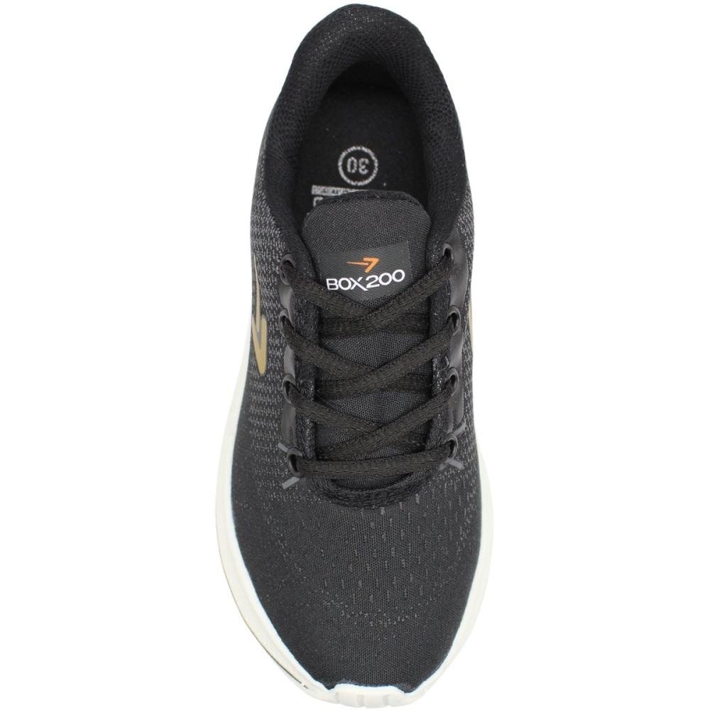 Tênis Esportivo infantil Box 20 Runner Menino Preto 4