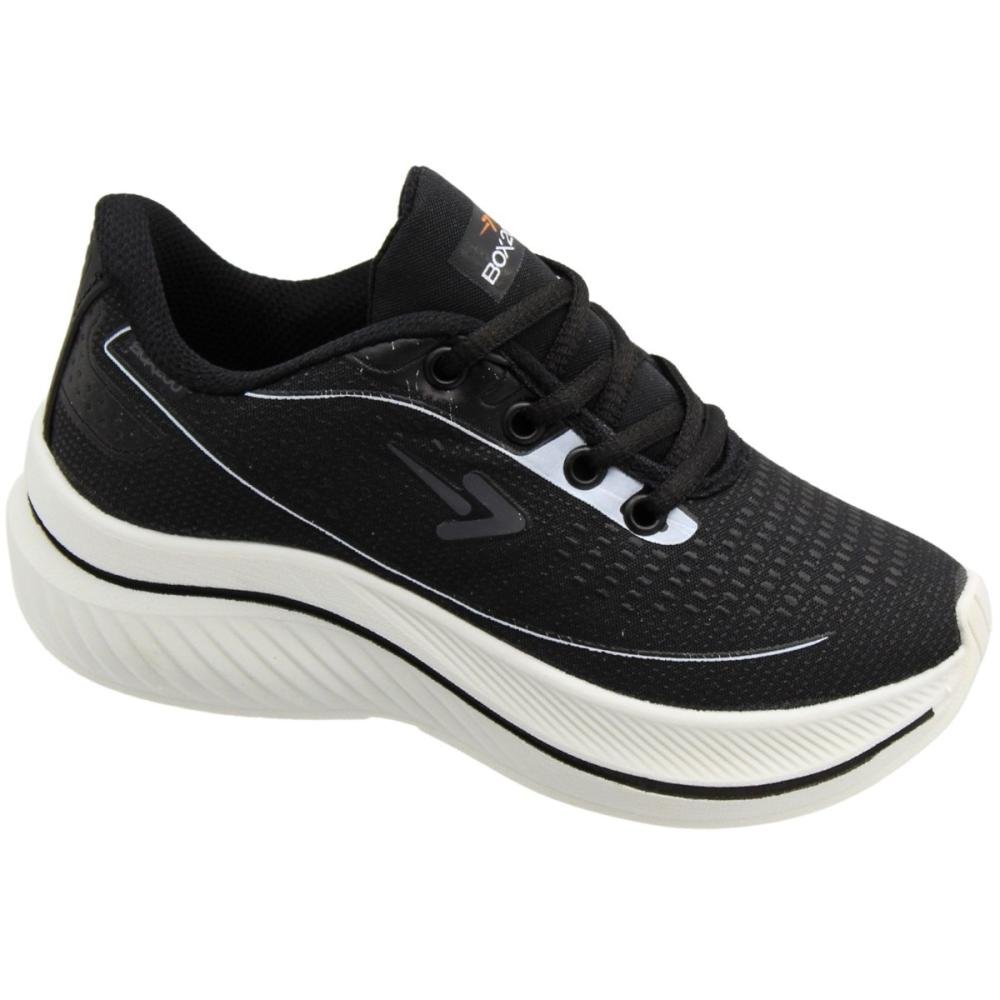 Tênis Esportivo Infantil Box 200 Running Menino Preto 2