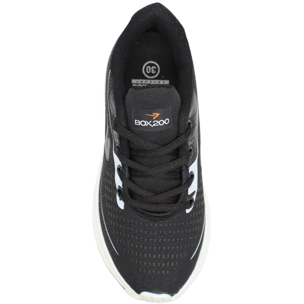 Tênis Esportivo Infantil Box 200 Running Menino Preto 3
