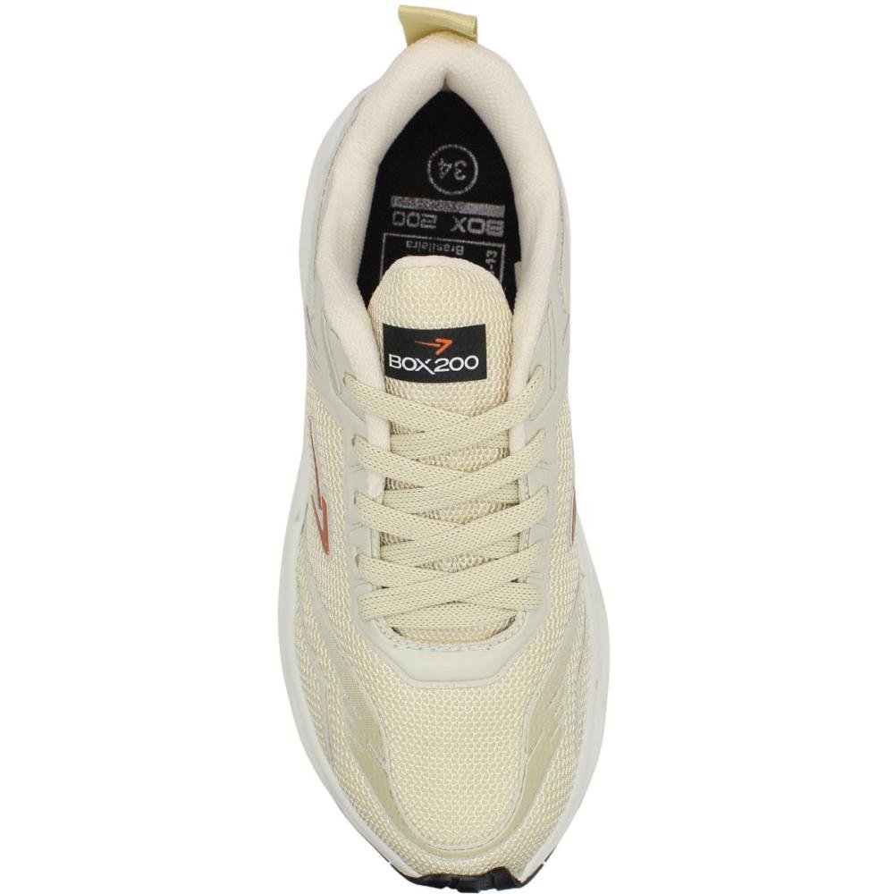 Tênis Esportivo Box 200 Running Feminino Bege 4