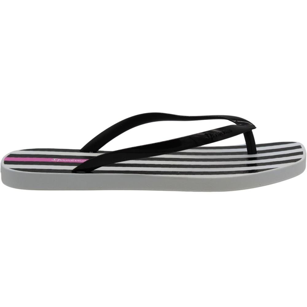 Chinelo de Dedo Ipanema Edge Joy Feminino Branco/Preto 2