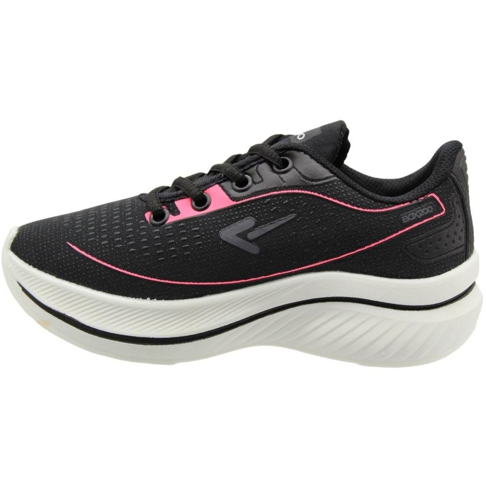 Tênis Esportivo Box 200 Running Feminino Preto 2