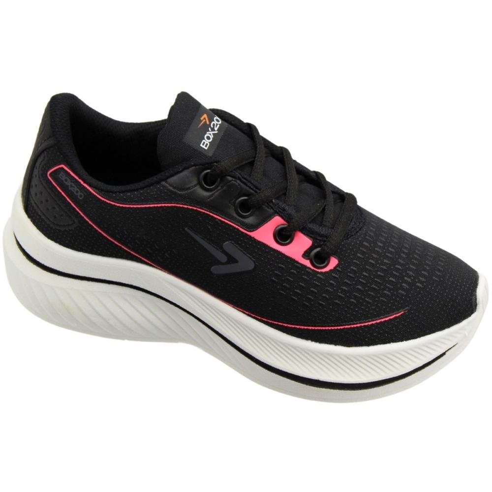 Tênis Esportivo Box 200 Running Feminino Preto 3
