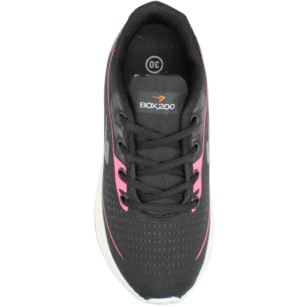 Tênis Esportivo Box 200 Running Feminino Preto 4