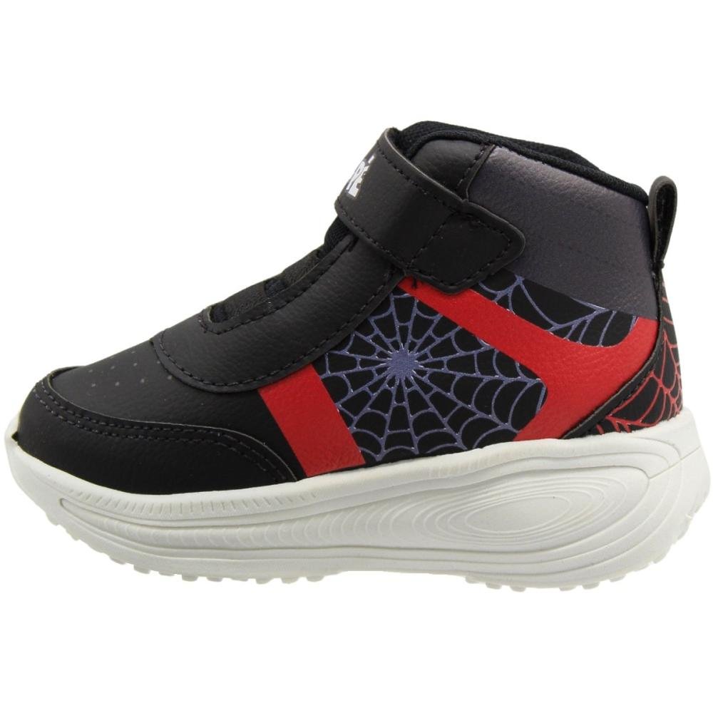 Tênis Esportivo Juvênil Mini-Pé Led Menino Preto 2