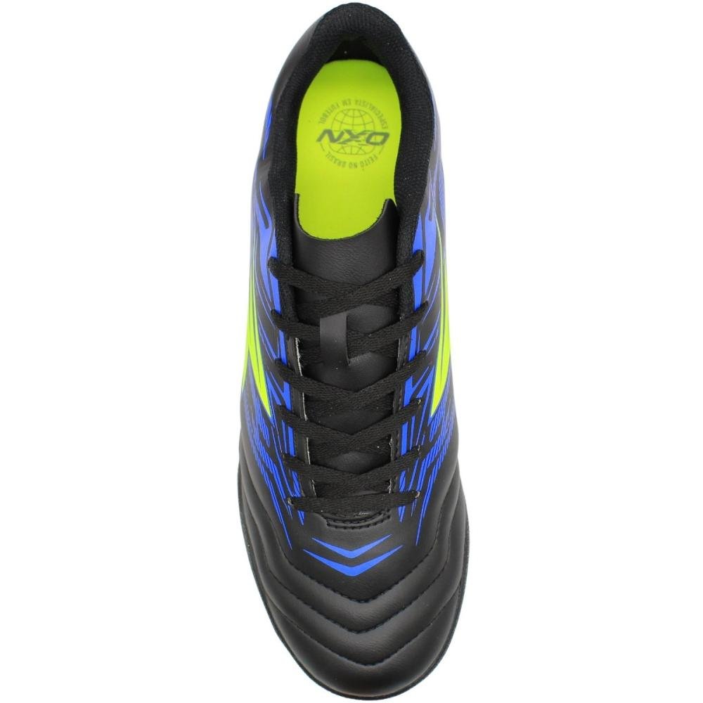 Chuteira de Futsal OXN Strike Masculino Preto/Azul 4