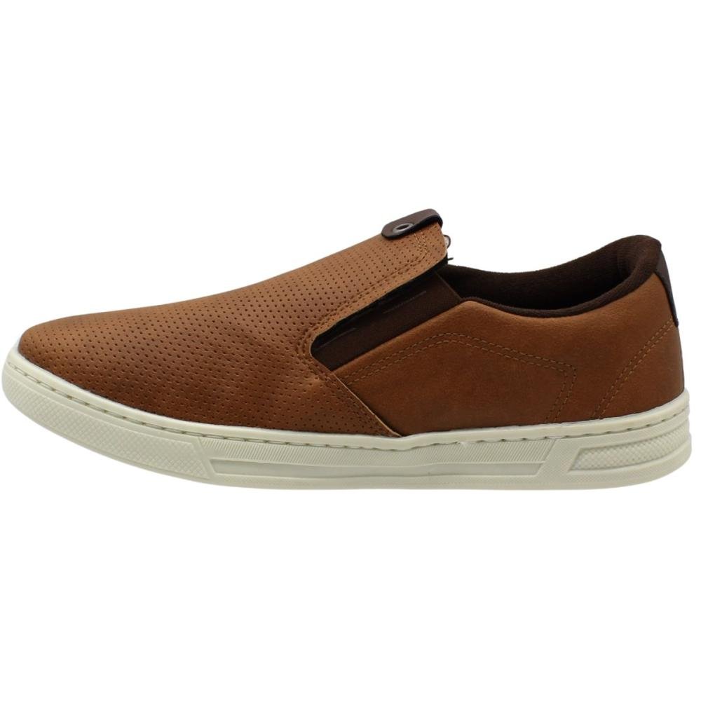 Tênis Iate Sport Fire Slip On Perfuros Masculino Marrom 2