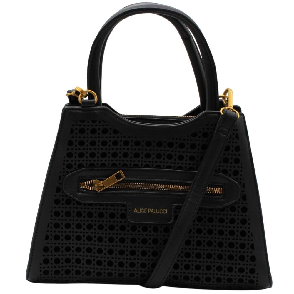 Bolsa de Mão Transversal Alice Palucci Texturizada Elegante Feminina