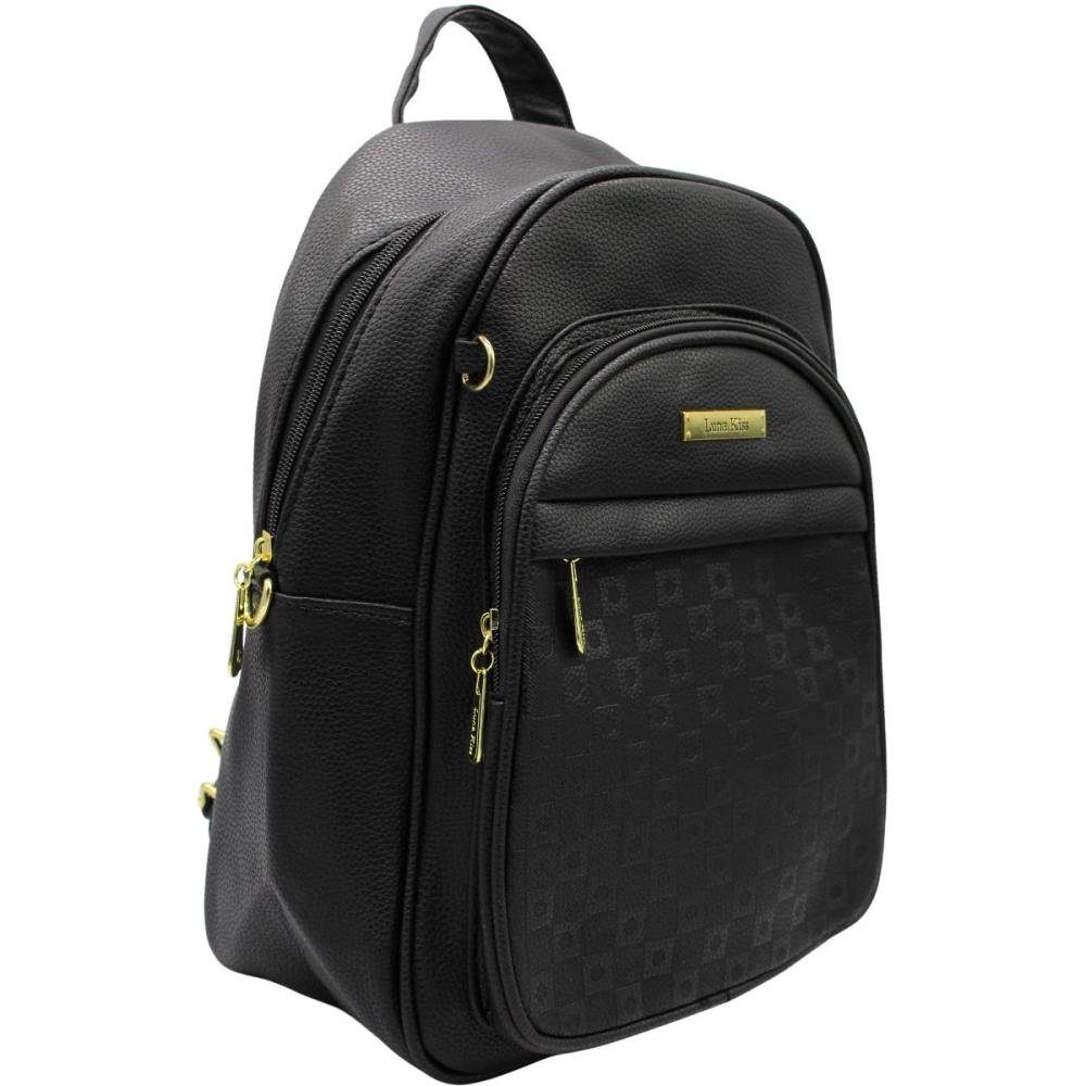Mochila Casual Victtoria Voice Múltiplos Bolsos Texturizada Feminina