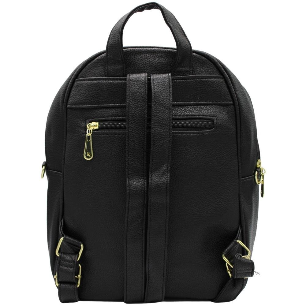 Mochila Casual Victtoria Voice Múltiplos Bolsos Texturizada Feminina Preto 3