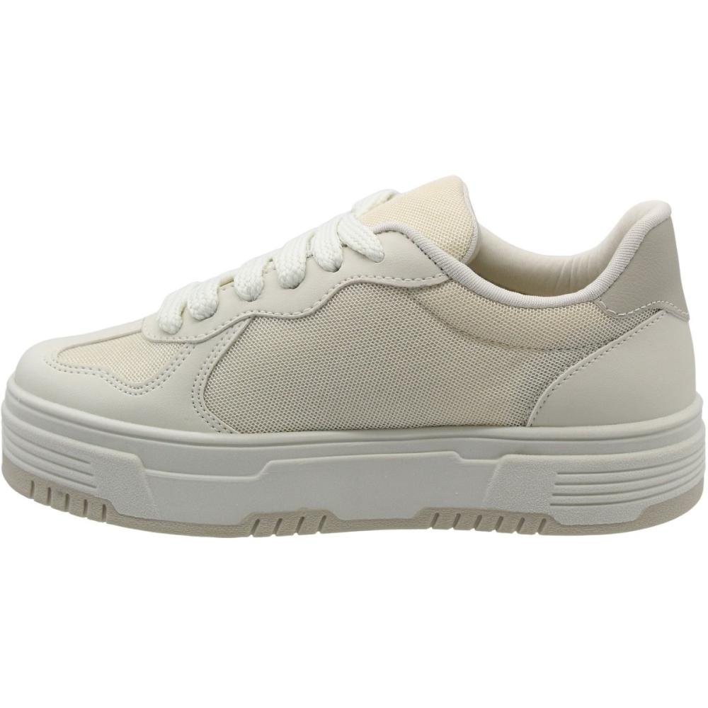 Tênis Casual Nádia Talita Detalhes Camurça Feminino Branco 2
