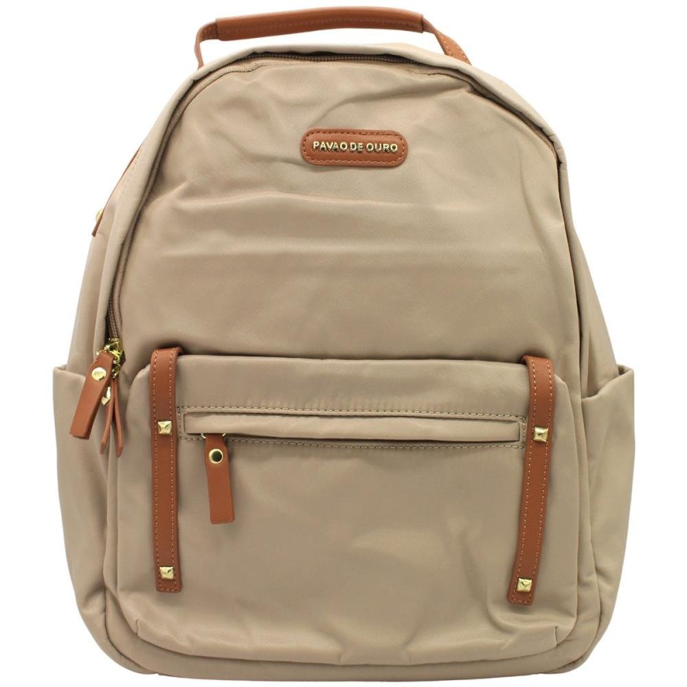 Mochila Bolsa Pavão De Ouro Prime Nylon feminino