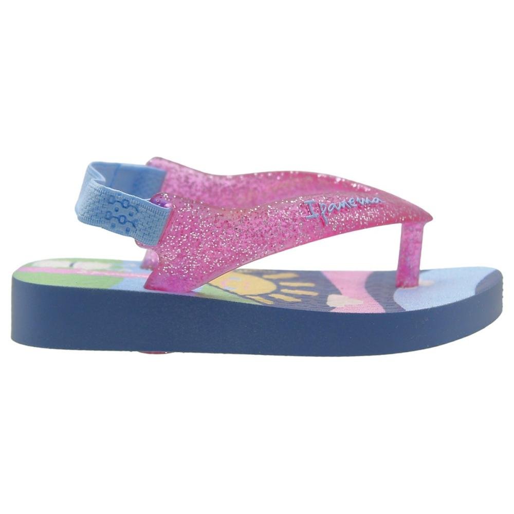 Chinelo De Dedo Baby Ipanema Coelhinho Menina Azul 2