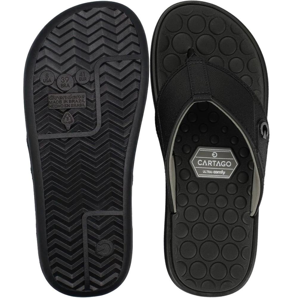 Chinelo de Dedo Cartago Conforto Masculino Preto 3