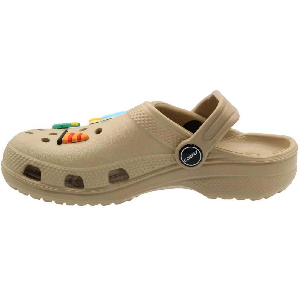 Clog Corfly Botons Divertidos Removíveis Menino