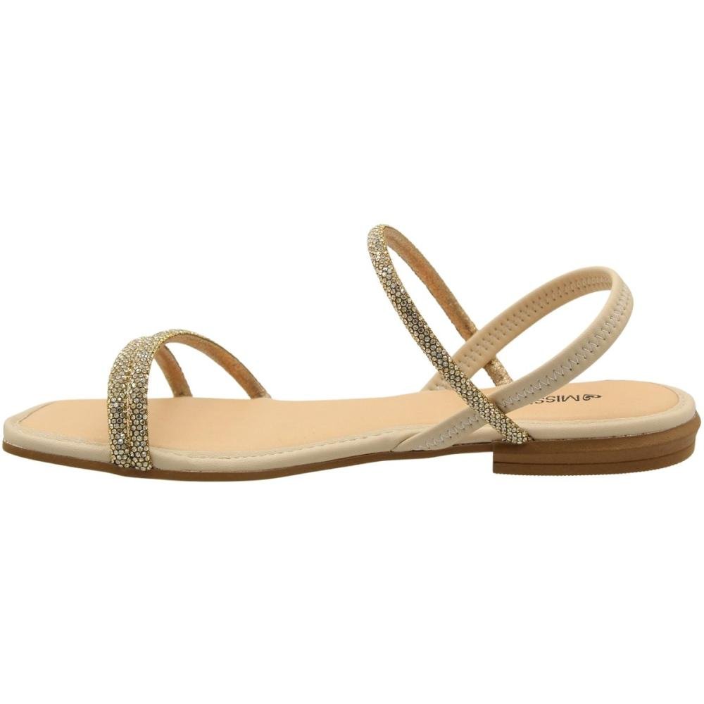 Sandália Rasteira Mississipi Rives Cotton Strass Feminina Branco 2