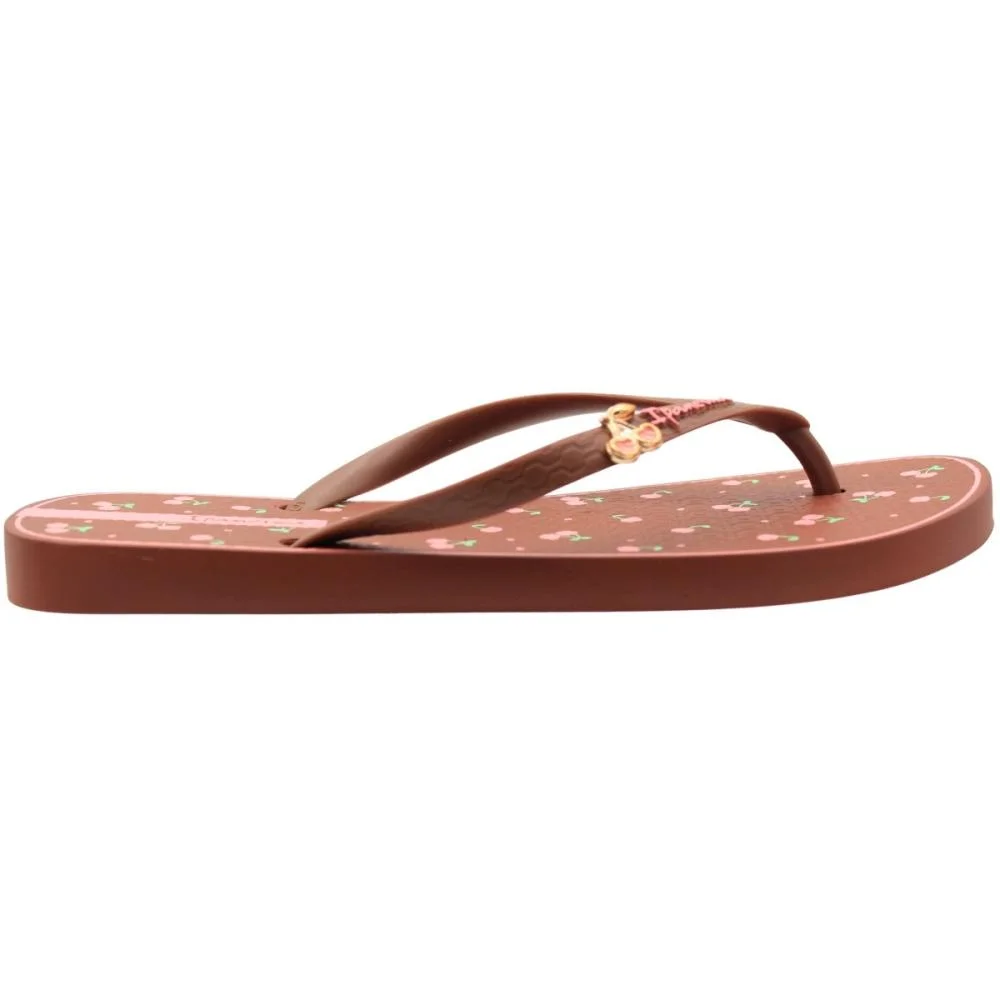 Chinelo De Dedo Ipanema Fashion Cerejas Feminino Marrom 2