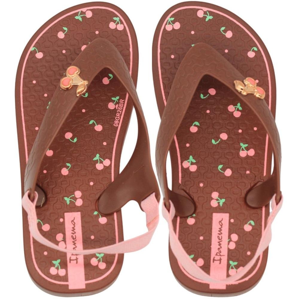 Chinelo De Dedo Baby Ipanema Fashion Belle Cerejas Menina