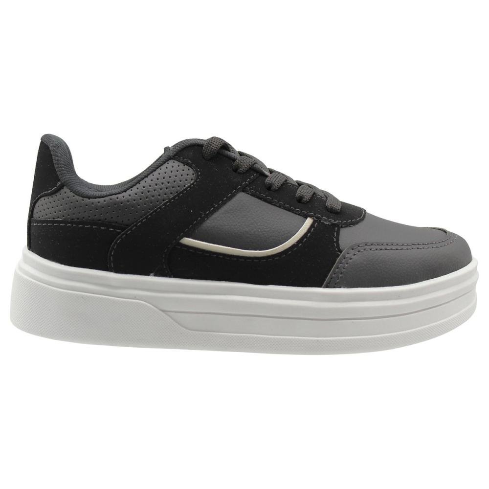 Tênis Casual Plataforma Olimpak Recortes Em Nobuck Feminino